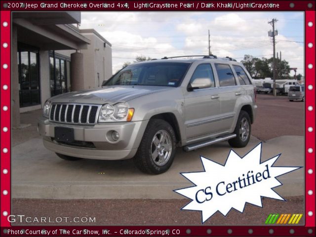 2007 Jeep Grand Cherokee Overland 4x4 in Light Graystone Pearl