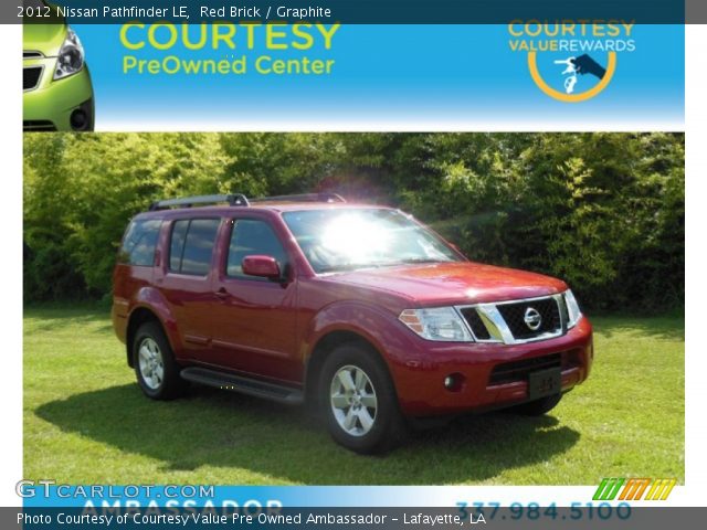 2012 Nissan Pathfinder LE in Red Brick