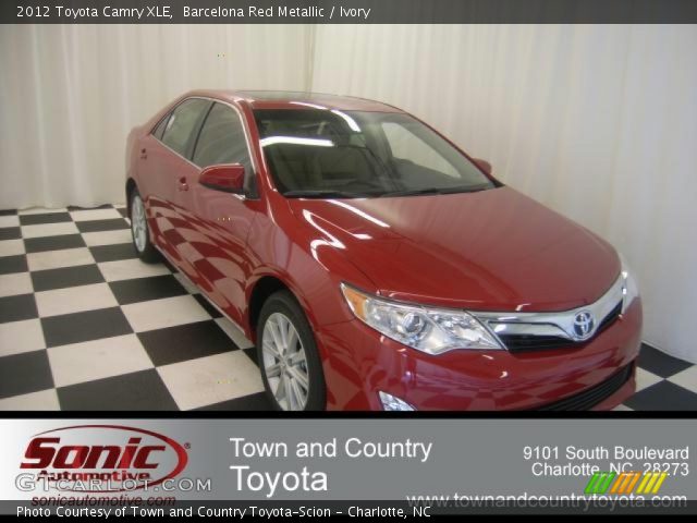 2012 Toyota Camry XLE in Barcelona Red Metallic