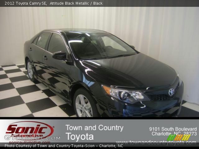 2012 Toyota Camry SE in Attitude Black Metallic
