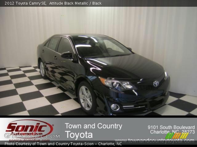 2012 Toyota Camry SE in Attitude Black Metallic