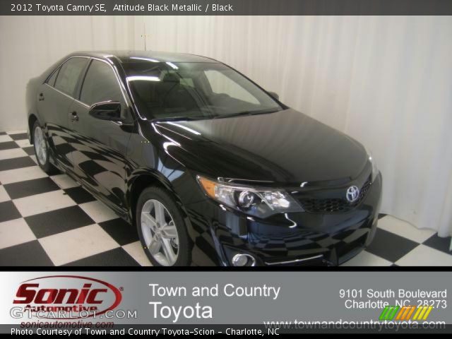 2012 Toyota Camry SE in Attitude Black Metallic