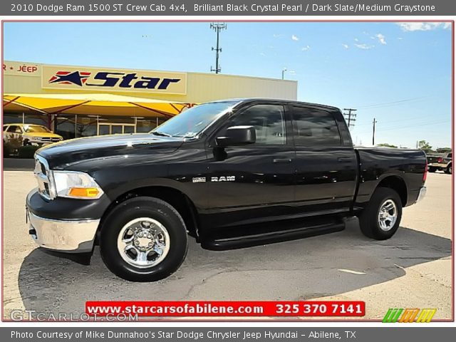 2010 Dodge Ram 1500 ST Crew Cab 4x4 in Brilliant Black Crystal Pearl