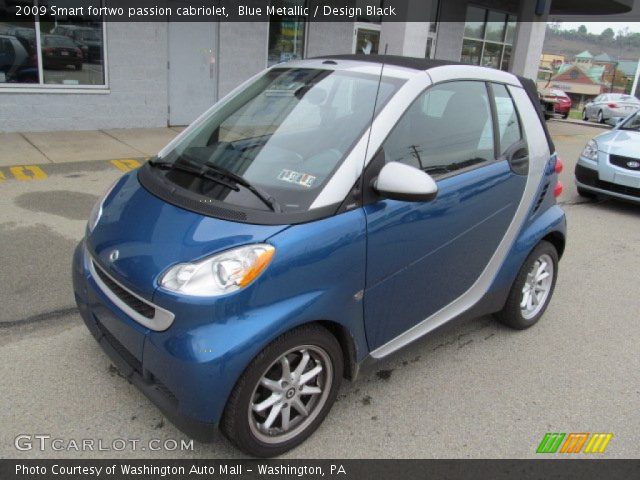 2009 Smart fortwo passion cabriolet in Blue Metallic