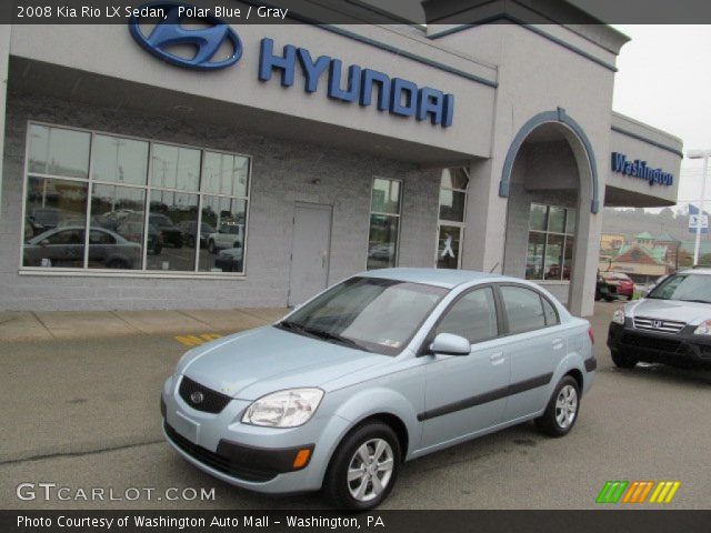 2008 Kia Rio LX Sedan in Polar Blue