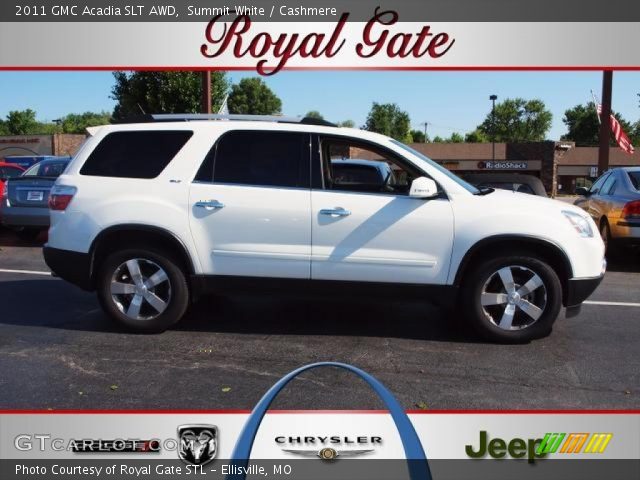 2011 GMC Acadia SLT AWD in Summit White