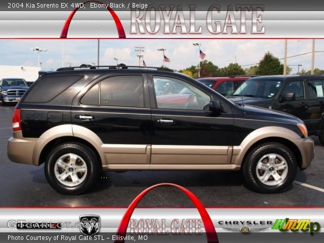 2004 Kia Sorento EX 4WD in Ebony Black