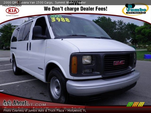 2000 GMC Savana Van 1500 Cargo in Summit White