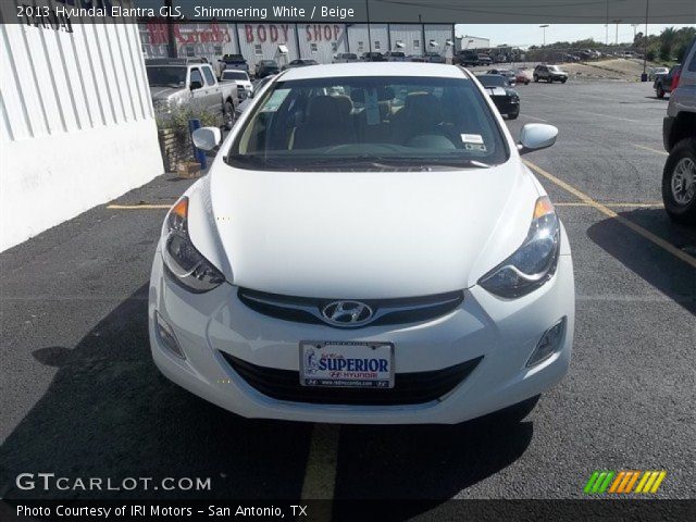 2013 Hyundai Elantra GLS in Shimmering White