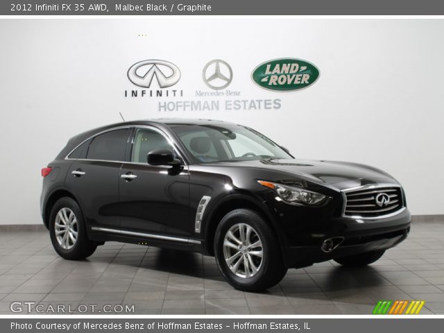 2012 Infiniti FX 35 AWD in Malbec Black