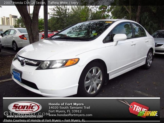2007 Honda Civic LX Sedan in Taffeta White