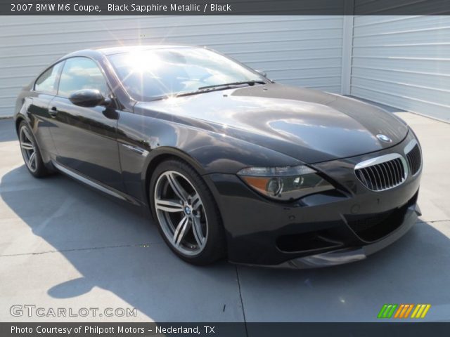 2007 BMW M6 Coupe in Black Sapphire Metallic