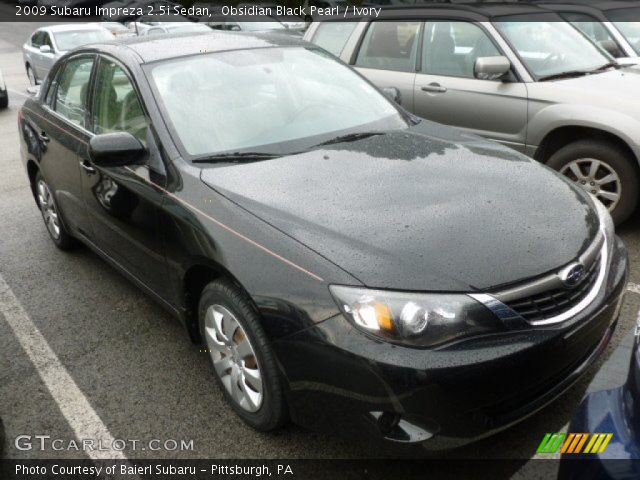2009 Subaru Impreza 2.5i Sedan in Obsidian Black Pearl