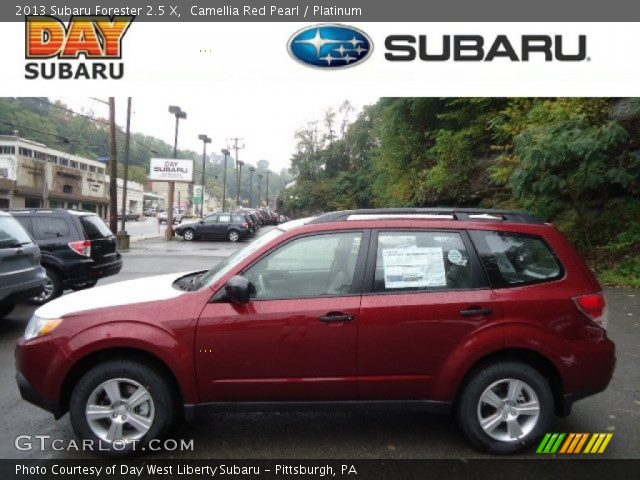 2013 Subaru Forester 2.5 X in Camellia Red Pearl