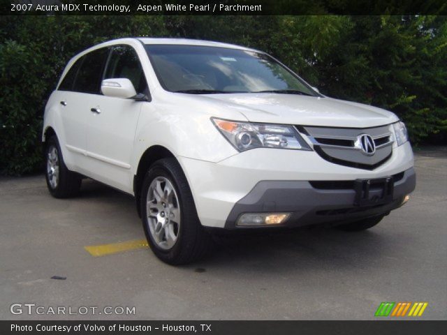 2007 Acura MDX Technology in Aspen White Pearl