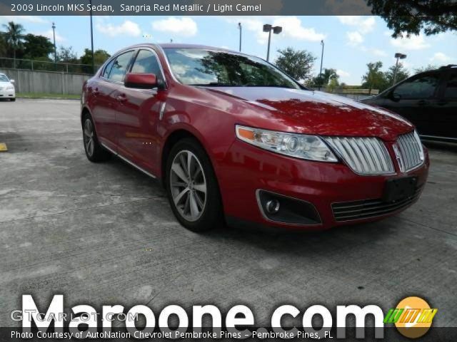 2009 Lincoln MKS Sedan in Sangria Red Metallic