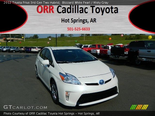 2012 Toyota Prius 3rd Gen Two Hybrid in Blizzard White Pearl