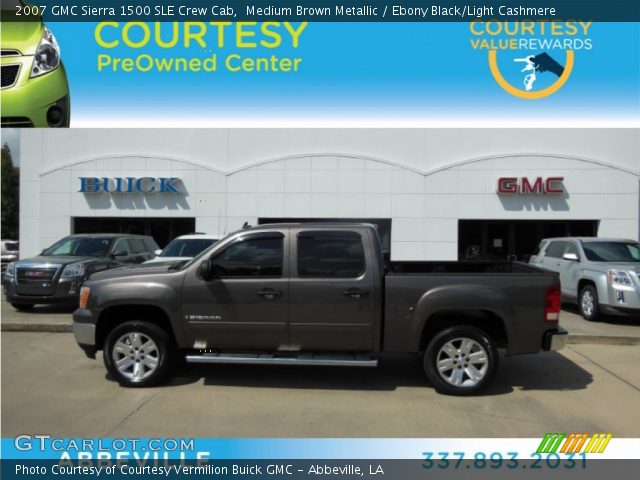 2007 GMC Sierra 1500 SLE Crew Cab in Medium Brown Metallic