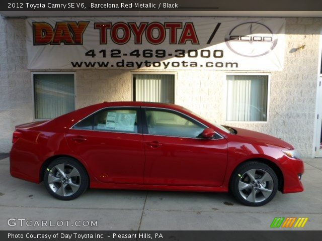 2012 Toyota Camry SE V6 in Barcelona Red Metallic