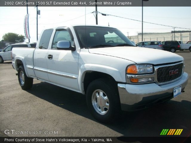 2002 GMC Sierra 1500 SLT Extended Cab 4x4 in Summit White