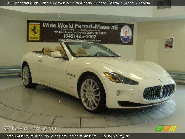 2013 Maserati GranTurismo Convertible GranCabrio in Bianco Eldorado (White)