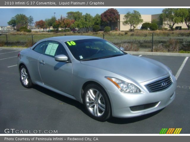 2010 Infiniti G 37 Convertible in Liquid Platinum