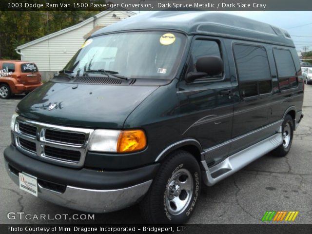 2003 Dodge Ram Van 1500 Passenger Conversion in Dark Spruce Metallic