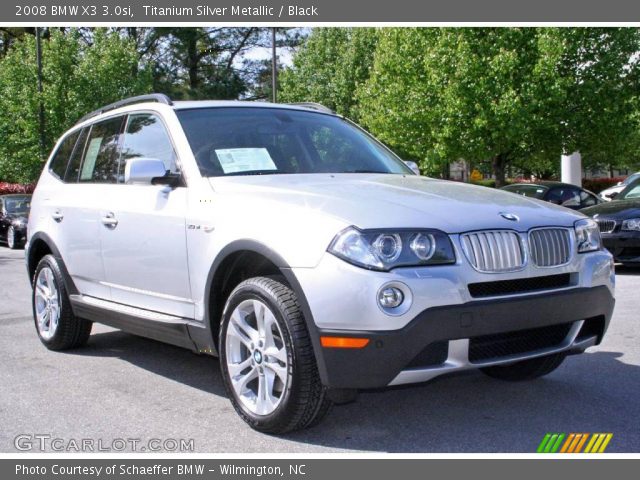 2008 BMW X3 3.0si in Titanium Silver Metallic