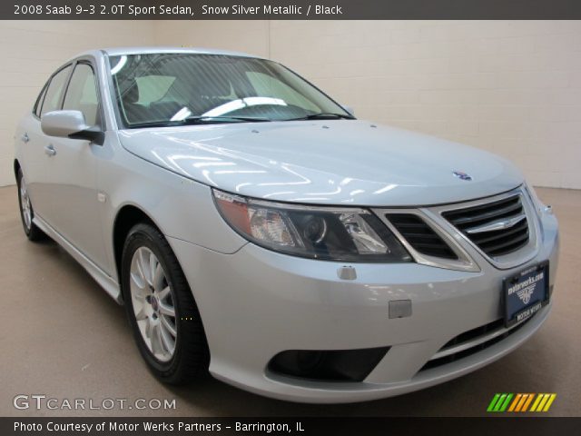 2008 Saab 9-3 2.0T Sport Sedan in Snow Silver Metallic