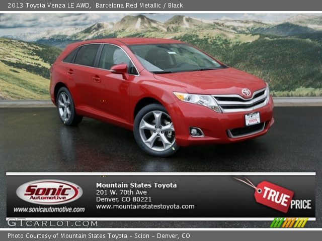 2013 Toyota Venza LE AWD in Barcelona Red Metallic