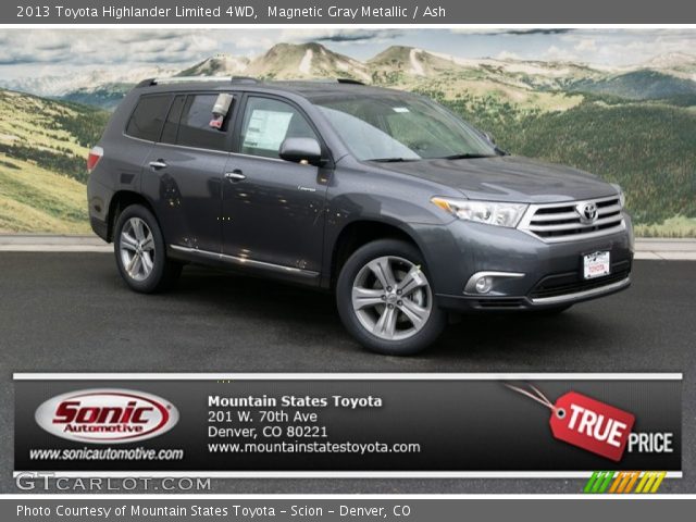 2013 Toyota Highlander Limited 4WD in Magnetic Gray Metallic