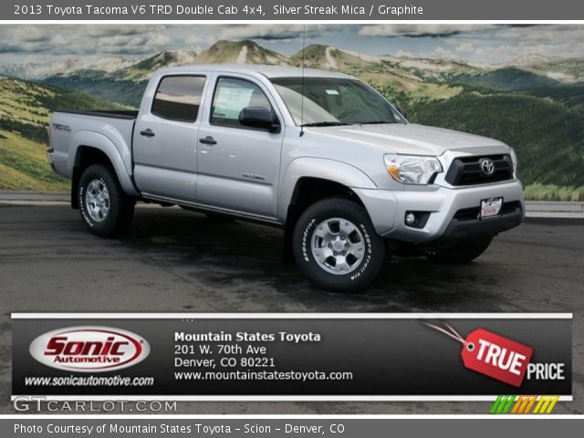 2013 Toyota Tacoma V6 TRD Double Cab 4x4 in Silver Streak Mica