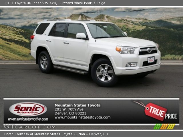 2013 Toyota 4Runner SR5 4x4 in Blizzard White Pearl