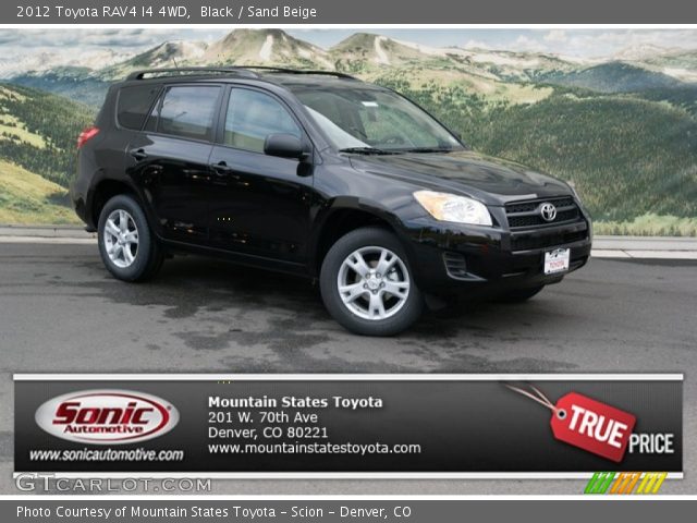 2012 Toyota RAV4 I4 4WD in Black
