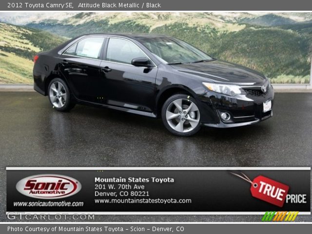 2012 Toyota Camry SE in Attitude Black Metallic