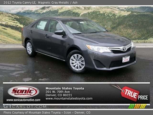 2012 Toyota Camry LE in Magnetic Gray Metallic