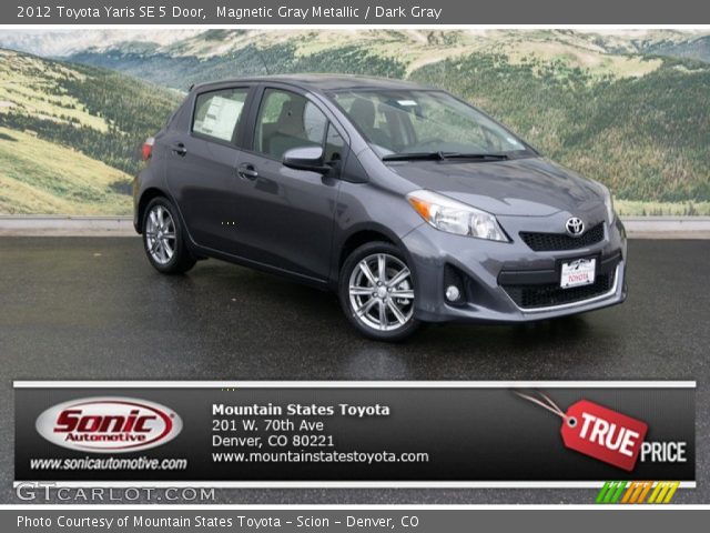 2012 Toyota Yaris SE 5 Door in Magnetic Gray Metallic
