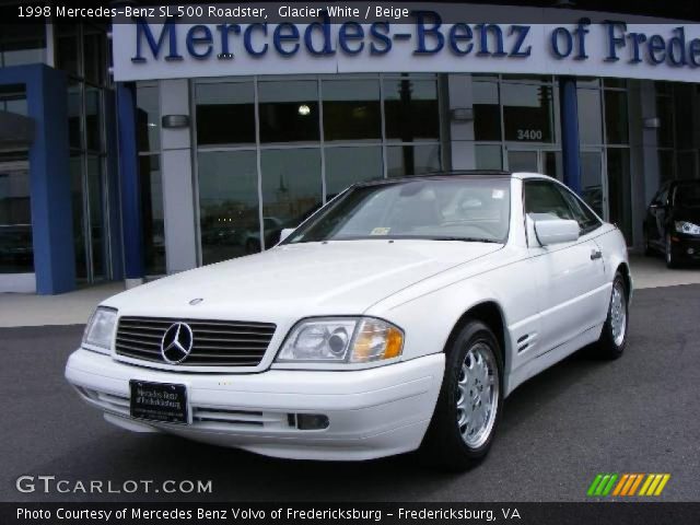 1998 Mercedes-Benz SL 500 Roadster in Glacier White