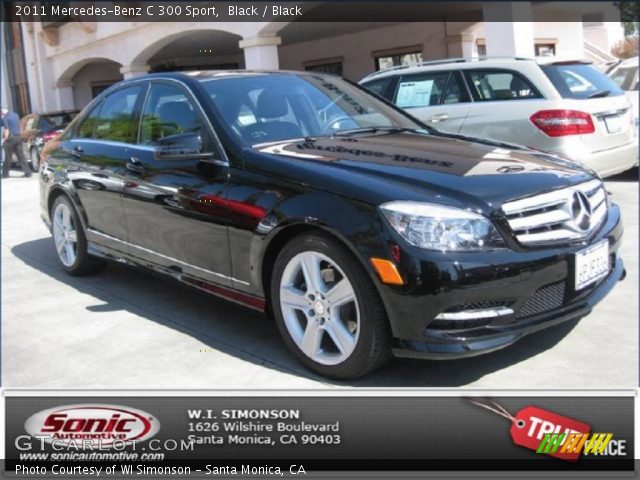 2011 Mercedes-Benz C 300 Sport in Black