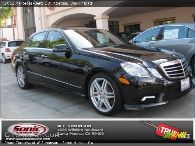 2011 Mercedes-Benz E 350 Sedan in Black