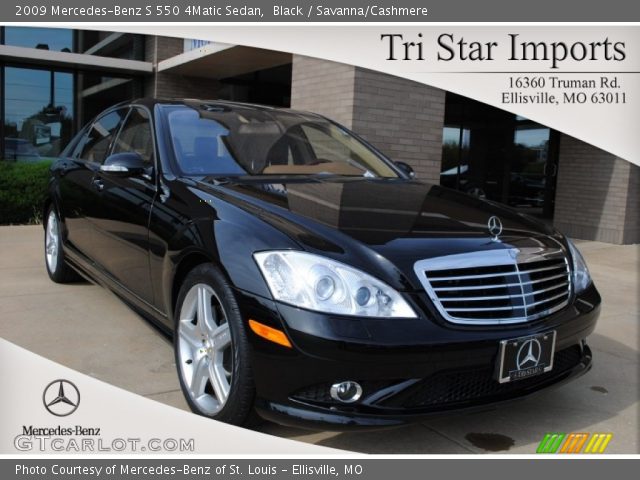 2009 Mercedes-Benz S 550 4Matic Sedan in Black