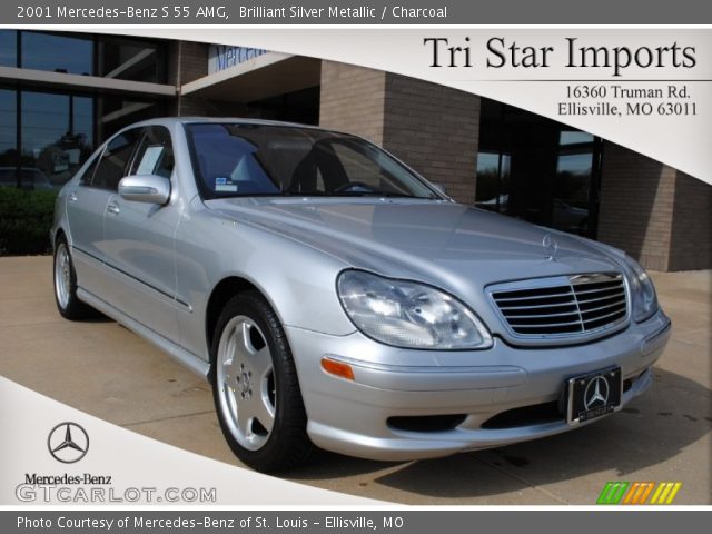2001 Mercedes-Benz S 55 AMG in Brilliant Silver Metallic