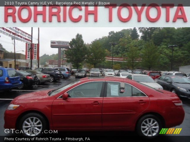 2010 Toyota Camry XLE V6 in Barcelona Red Metallic