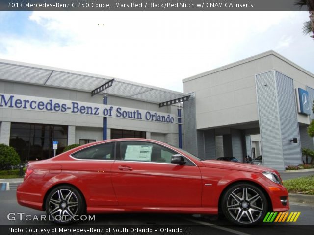 2013 Mercedes-Benz C 250 Coupe in Mars Red