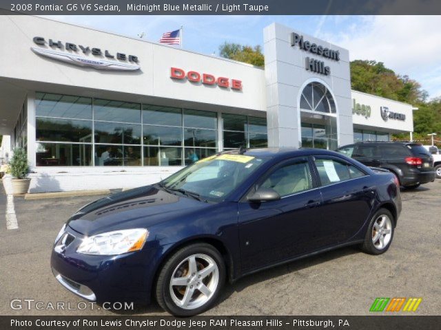 2008 Pontiac G6 V6 Sedan in Midnight Blue Metallic