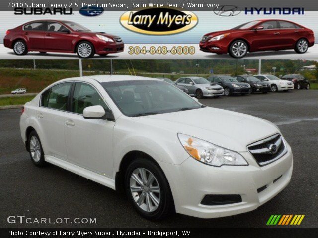 2010 Subaru Legacy 2.5i Premium Sedan in Satin White Pearl