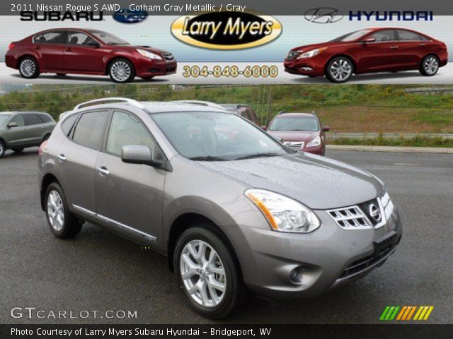 2011 Nissan Rogue S AWD in Gotham Gray Metallic