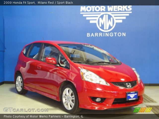 2009 Honda Fit Sport in Milano Red