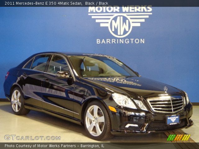 2011 Mercedes-Benz E 350 4Matic Sedan in Black