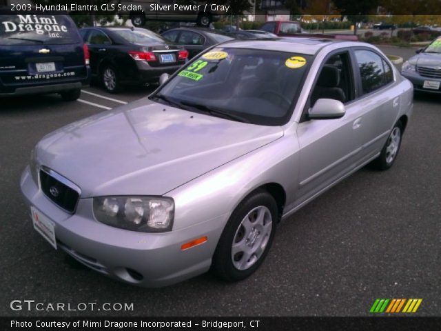 2003 Hyundai Elantra GLS Sedan in Silver Pewter